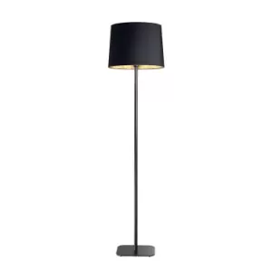 Image of Nordik 1 Light Floor Lamp Black