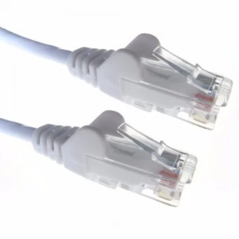 Image of Zexum White RJ45 Cat5e High Quality 24AWG Stranded Snagless UTP Ethernet Network LAN Patch Cable - 1.5 Meter