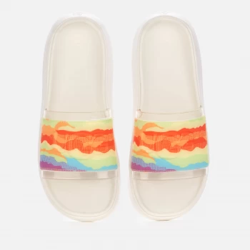 Image of UGG Pride Collection Cali Slide Sandals - Rainbow Stripes - UK 4