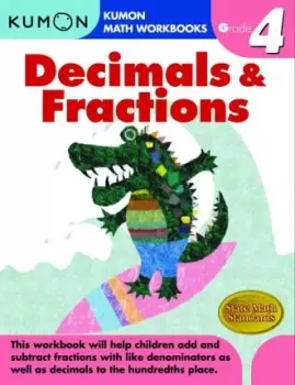 Image of Grade 4 Decimals and Fractions by Kumon
