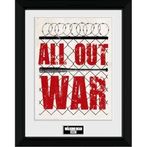 image of Walking Dead - All Out War Framed Print