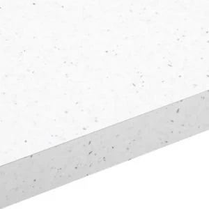 38mm Astral white Laminate Gloss Square edge Breakfast bar L3000mm D665mm