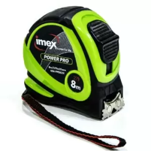Image of 8M Tape Measure 25mm Double Sided Blade 006-PP0825 - Imex