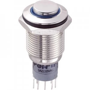 image of TRU COMPONENTS LAS2GQH 22ZEB12VNP Tamper proof pushbutton 250 V AC 3 A 2 x OnOn latch