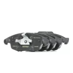 Image of TEXTAR Brake pad set Q+ 2453801 Brake pads,Brake pad set, disc brake PEUGEOT,CITROEN,DS,5008 (0U_, 0E_),PARTNER Tepee,PARTNER Kasten