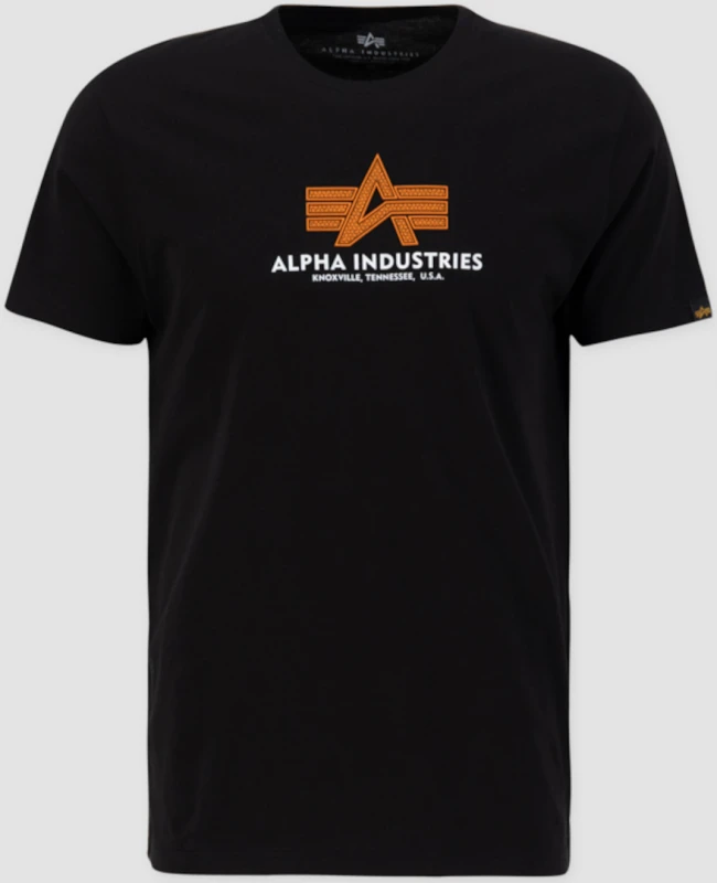 Image of Alpha Industries Basic Rubber T-Shirt, black, Size S for Men