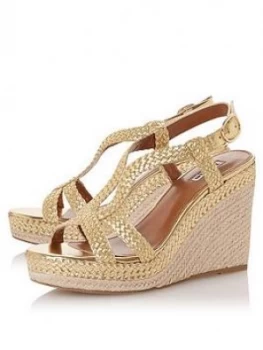 image of Dune London Kew Braided Wedge Sandal