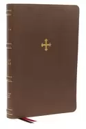 Image of nrsv catholic bible thinline edition genuine leather brown comfort print ho