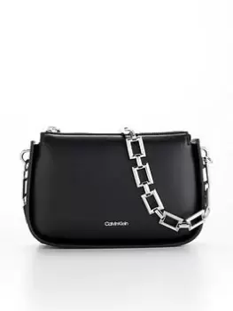 image of Calvin Klein Archival Chain Cross Body Bag - Black