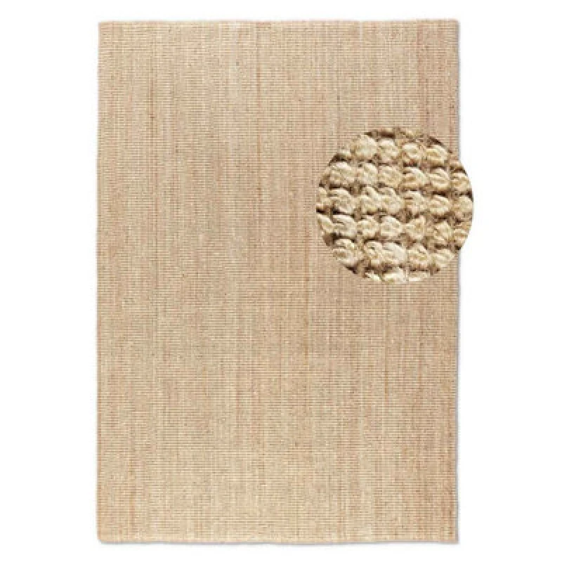 Image of The Rugs Handwoven Flatweave Jute Rug And Runner Natural Fibre Durable In Beige