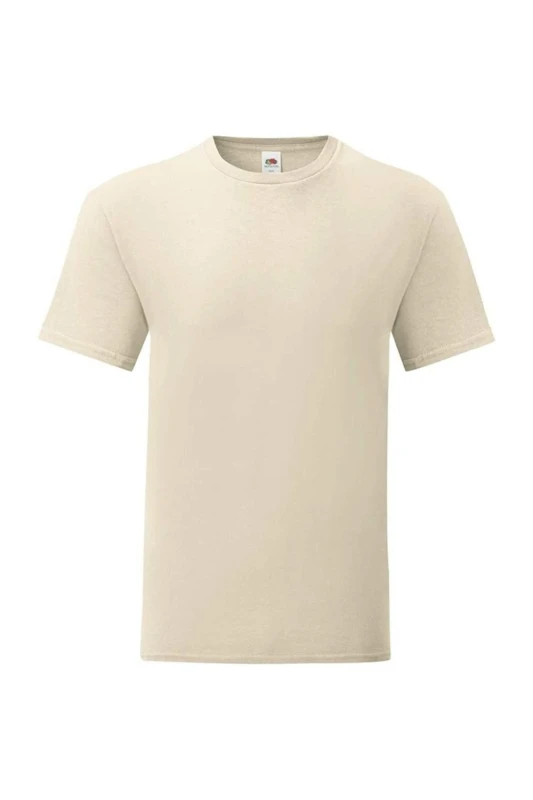 Image of Fruit Of The Loom Fruit of the Loom Men Iconic T-Shirt in Natural Size: 3X-Large Natural XXXL Male 5059958270459