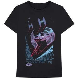 Image of Star Wars - TIE Fighter Archetype Mens Large T-Shirt - Black