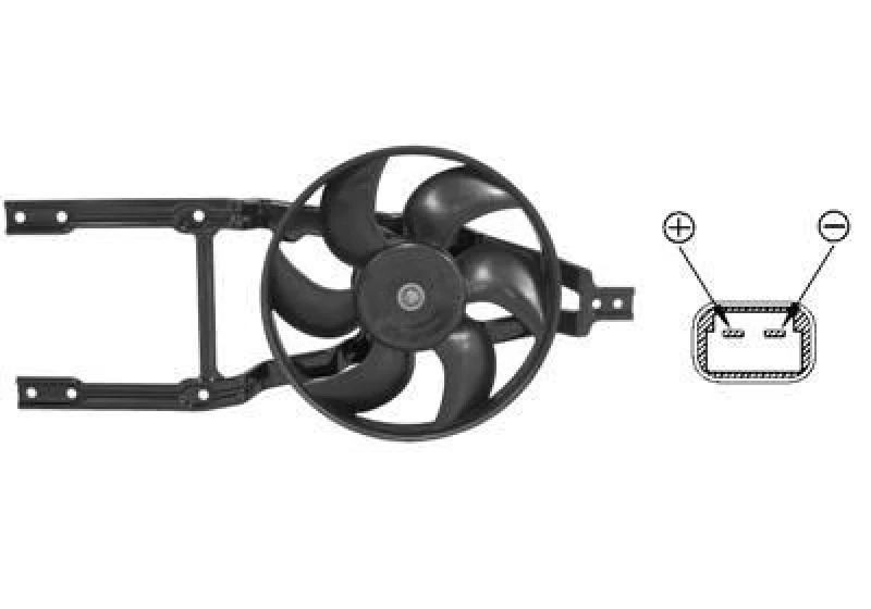 Image of VAN WEZEL Fan, radiator VAN WEZEL 1758746
