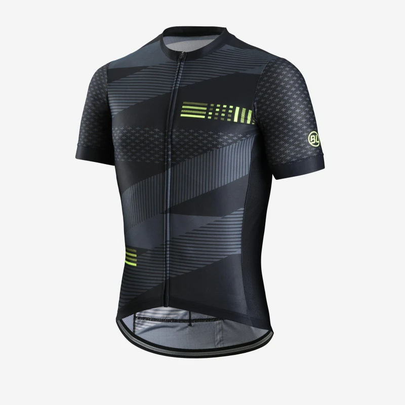 Image of Bicycle Line Mens RODEO Short Sleeve Cycling Jersey Black male Medium