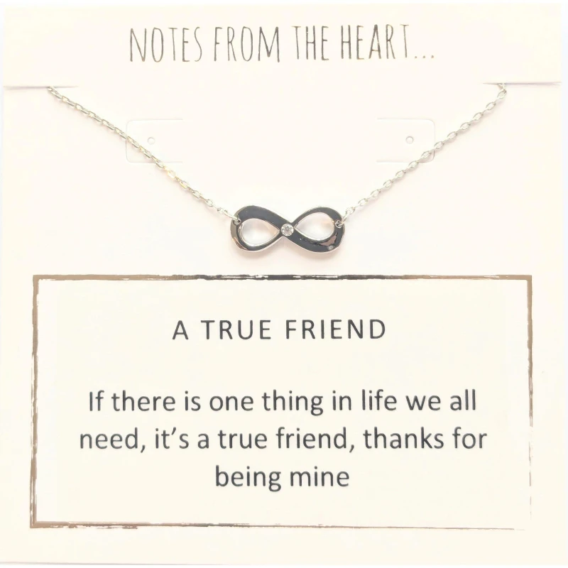 Image of Notes From The Heart NFTH A TRUE FRIEND Pendant Silver unisex one size
