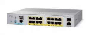 image of Cisco Catalyst 2960L-16PS-LL Managed L2 Gigabit Ethernet (10/100/1000) Grey 1U Power over Ethernet (PoE)