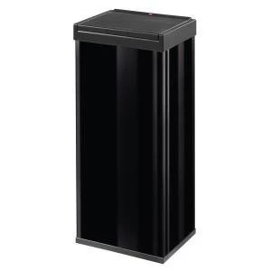 image of Hailo Big Box Touch 60 Steel Coated Waste Bin 60 Litres Black 0860 701