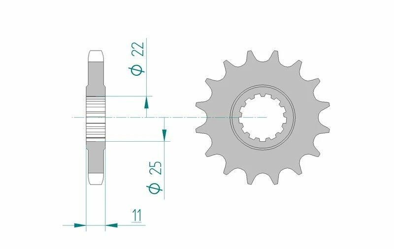 Image of AFAM Steel Standard Front Sprocket 21602 - 530