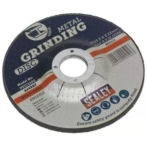 image of Genuine SEALEY PTC/115G Grinding Disc &#216;115 x 6mm 22mm Bore