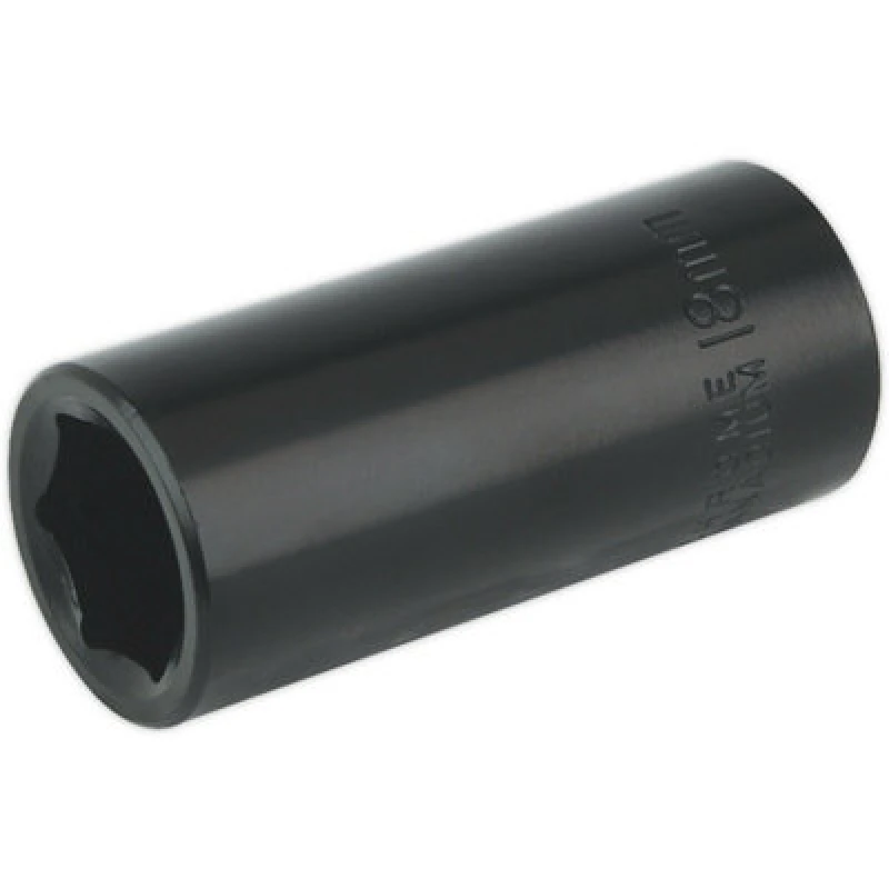 Image of Loops 18mm Forged Deep Impact Socket - 3/8 Inch Sq Drive Chrome Vanadium Wrench Socket Multi