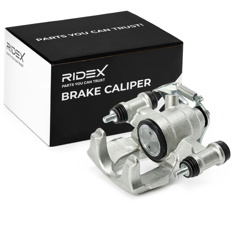 Image of RIDEX 78B0334 Brake caliper Rear Axle, without holder Cast Iron Brake Caliper (78)