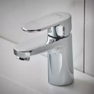 image of Vernis Blend Bathroom Mini Mono Basin Mixer Tap Single Lever Chrome - Chrome - Hansgrohe