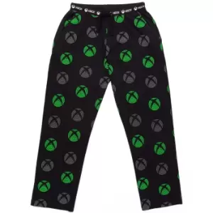 image of Xbox Mens Lounge Pants (L) (Black/Neon Green/Grey)