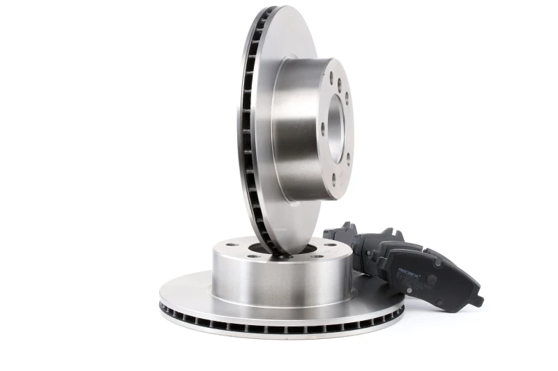 Image of RIDEX 3405B0218 Brake disc and pads set Front Axle, Brake Disc Type: Vented, prepared for wear warning indicator Brake Set,disc brakes (3405)