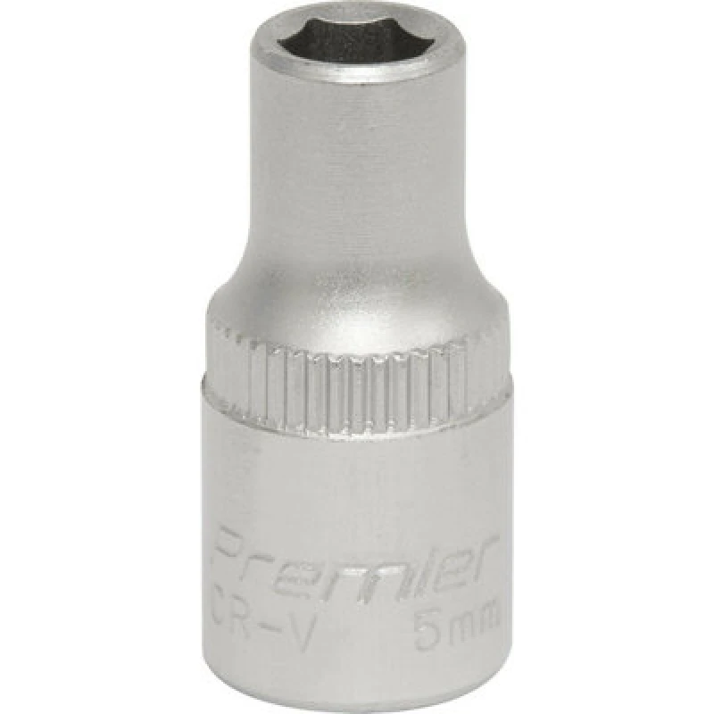 Image of Loops 5mm Forged Steel Drive Socket - 1/4" Square Drive - Chrome Vanadium Socket Metallics