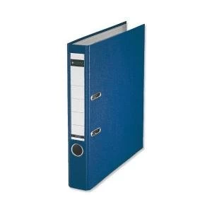 Image of Leitz Mini Lever Arch File Plastic 50mm Spine A4 Blue Ref 10151035