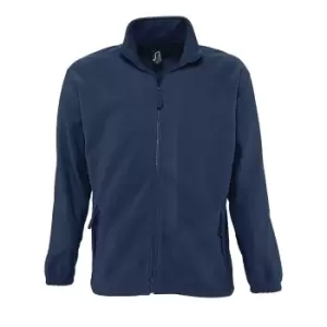 Image of SOLS Mens North Full Zip Outdoor Fleece Jacket (3XL) (Navy)