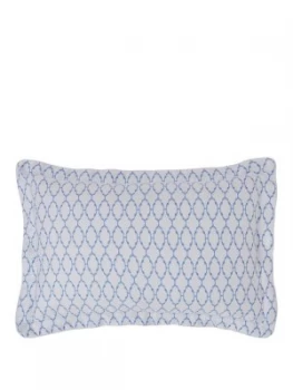Image of Dorma Marina 100 percent Cotton Sateen 300 Thread Count Oxford Pillowcase Pair