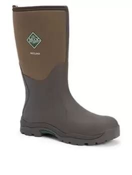 Image of Muck Boots Wetland Mid Wellington Boots - Brown , Brown, Size 5, Women