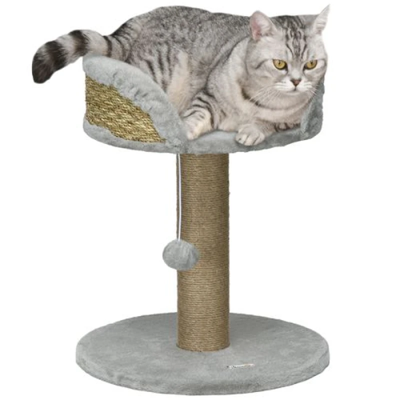 Image of PawHut Cat Tree Tower Activity Centre with Scratching Posts Grey D30-329V00GY
