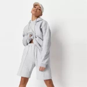 image of Missguided Tall basic loop back hoodie - Grey