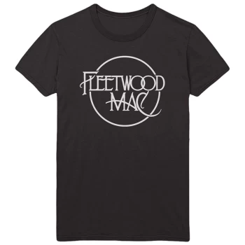 Image of Fleetwood Mac - Classic Logo Unisex Large T-Shirt - Black