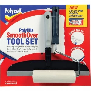 image of Polycell Polyfilla SmoothOver Roller and Spreader Kit