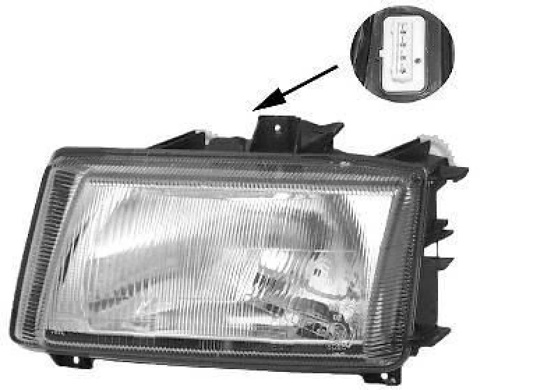 Image of VAN WEZEL Headlight VAN WEZEL 5826961