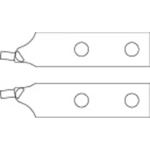 Image of Gedore Pair of spare tips angled d 4.5 mm