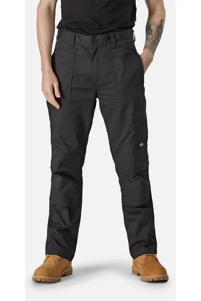 Image of Dickies Action Flex Trousers Black 30" 32"