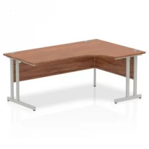 image of Impulse Cantilever 1800 Right Hand Crescent Desk Walnut