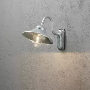 image of Konstsmide Vega Outdoor Classic Dome Aluminium Down Wall Light, IP44