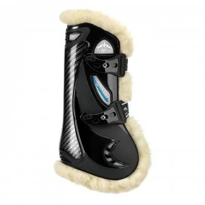 Image of Veredus Carbon Gel Vento Tendon Boots - Black/Sheepskin