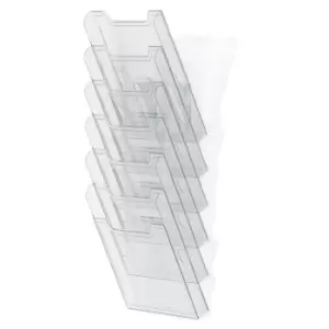 Image of Exacompta Wall Sorter A4 Portrait, 6 Pockets, Clear, Pack of 1