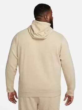 Image of Nike NSW Club Revival Fleece Hoodie - Beige , Grey Size M Men