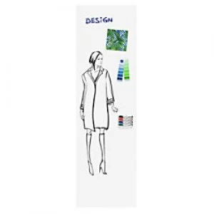 Image of Legamaster Wall Mountable Magnetic Whiteboard Enamel WALL-UP 59.5 x 200 cm