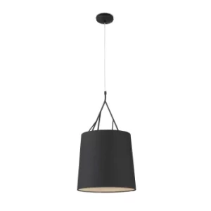 image of Tree 1 Light Ceiling Pendant Black with Shade, E27