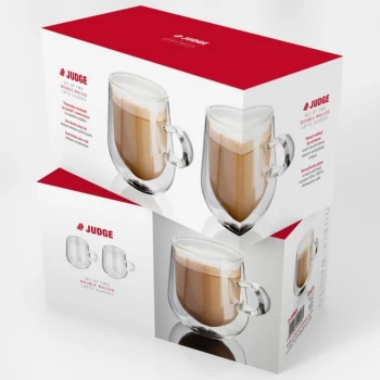 image of Judge Double Wall Glasses Pack 2 Latte