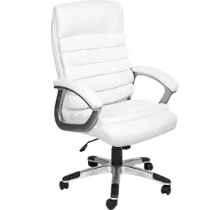 image of TecTake Paul Office Chair - White