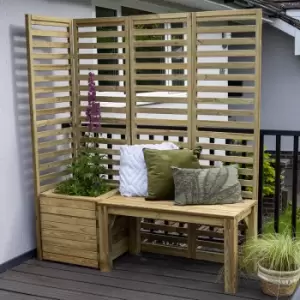 Image of 5a x 1a 9 Forest Modular Wooden Garden Seating Set Number 1 (1.53m x 0.53m)